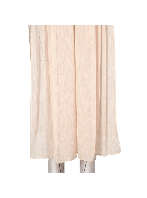 Eternals Thena Beige Battle Suit Design Combination 2 Halloween Cosplay Costume Beige Waist Skirt