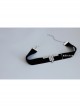 Simple Fashion Retro Gothic Row Drill Black Velvet Female Collar