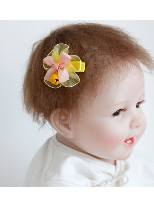 Festival fashion cute birthday one year old white lace flower pink rabbit female baby child princess hairband