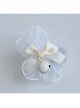 Festival fashion cute birthday one year old white lace flower pink rabbit female baby child princess hairband