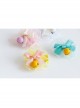 Festival fashion cute birthday one year old white lace flower pink rabbit female baby child princess hairband