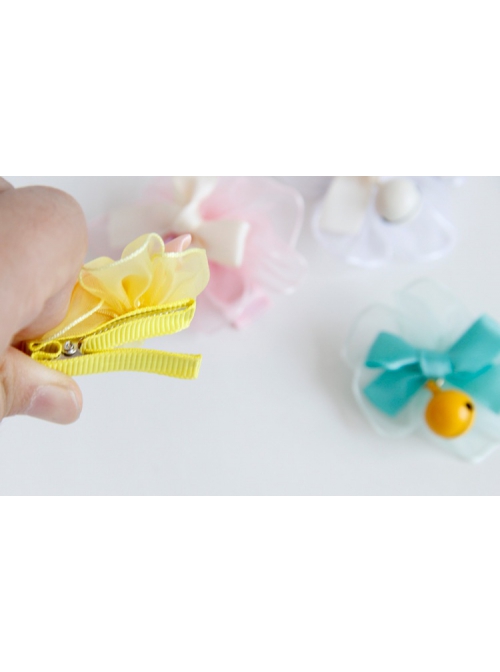 Festival fashion cute birthday one year old white lace flower pink rabbit female baby child princess hairband