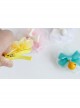 Festival fashion cute birthday one year old white lace flower pink rabbit female baby child princess hairband
