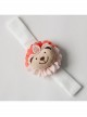 Fashion Cute Holiday Birthday Baby Child Cartoon Bear Pink Flower Hair Band