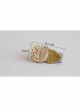 Birthday Holiday Fashion Cute Baby Girl Pearl Brown Butterfly Leaf Cloth Wrapping Hairpin