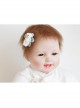 Fashion Cartoon Bear Blue Flowers Cute Pink BB Clip Girls Baby Birthday Hairpin