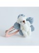 Fashion Cartoon Bear Blue Flowers Cute Pink BB Clip Girls Baby Birthday Hairpin