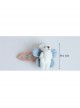Fashion Cartoon Bear Blue Flowers Cute Pink BB Clip Girls Baby Birthday Hairpin
