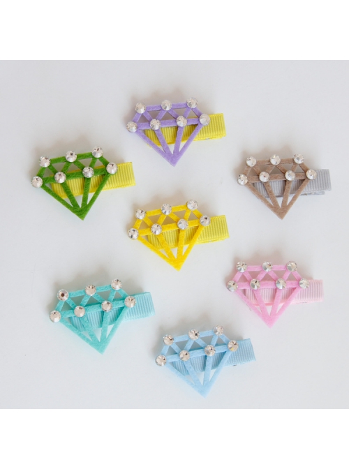 Cute Fashion Princess Fabric Diamond Cute Lady Girl Baby Hairpin