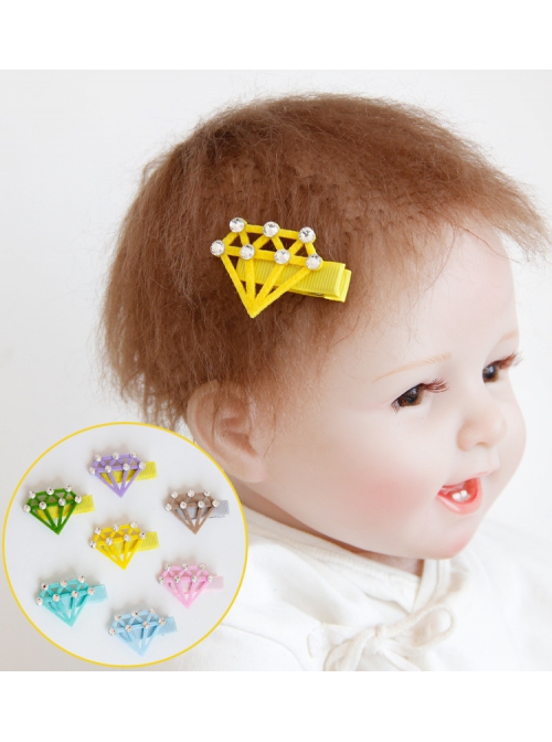 Cute Fashion Princess Fabric Diamond Cute Lady Girl Baby Hairpin