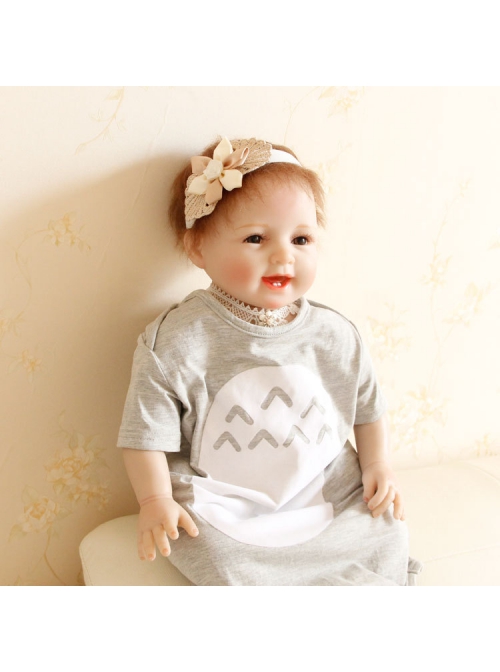 Holiday Birthday Fashion Cute Pearl Beige Flowers Golden Lace Girls Elastic Baby Hairband