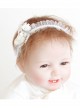 Fashion Cute White Lace Butterfly Bear Birthday Holiday Stretch Baby Girl Hairband