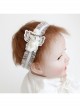 Fashion Cute White Lace Butterfly Bear Birthday Holiday Stretch Baby Girl Hairband