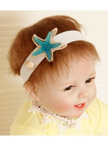 Fashion Cute Blue Starfish Shell Travel Vacation Baby Girl Elastic Hair Band