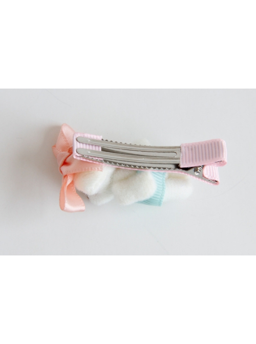 Bear Cartoon Fashion Cute Pink Bow Personality Handmade Girls Princess Hairpin