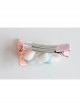 Bear Cartoon Fashion Cute Pink Bow Personality Handmade Girls Princess Hairpin