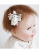 Cute Fashion White Lace Butterfly Bear Girl Birthday Party Hairpin