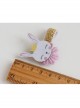 Fashion Cute Holiday Birthday Pink Crown Rabbit Lace Baby Girl Princess Hairpin