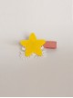 Casual Fashion White Lace Yellow Stars Girl Cute Holiday Birthday Hairpin