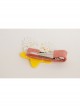 Casual Fashion White Lace Yellow Stars Girl Cute Holiday Birthday Hairpin