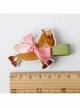 Embroidery Fashion Cartoon Pony Pink Bow Edging Baby Child Cute Hairpin