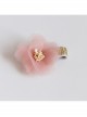 Dreamy Fashion Cute Net Yarn Flowers Girls Baby Birthday Fabric Half-Wrapped Hairpin