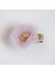 Dreamy Fashion Cute Net Yarn Flowers Girls Baby Birthday Fabric Half-Wrapped Hairpin