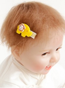 Baby Elephant Baby Flower Pearl Fashion Trend Holiday Birthday Cute Baby Girl Hairpin