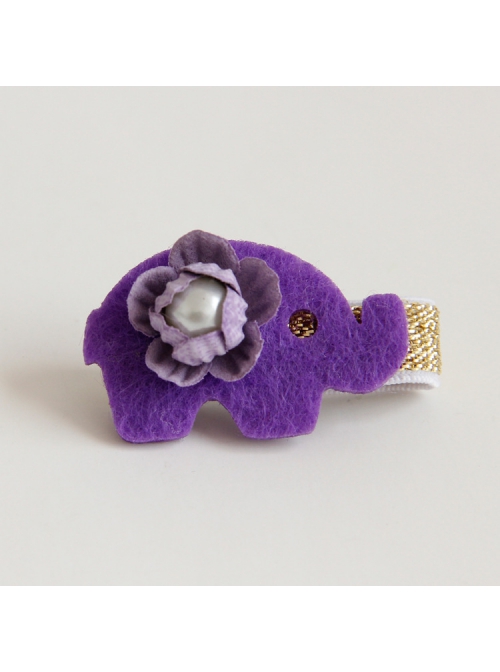 Baby Elephant Baby Flower Pearl Fashion Trend Holiday Birthday Cute Baby Girl Hairpin