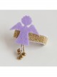 Cute Fashion Simple Little Angel Golden Flower Core Baby Girl Christmas Thanksgiving Hairpin