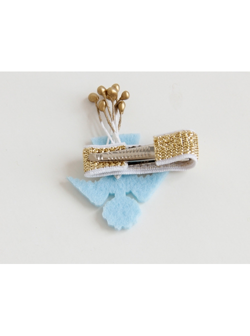 Cute Fashion Simple Little Angel Golden Flower Core Baby Girl Christmas Thanksgiving Hairpin