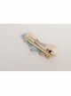 Light Green Flowers White Pearls Golden Lace Simple Fashion Baby Girls Cute Birthday Hairpin
