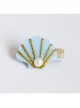 Fabric Fashion Cute Shell Pearl Golden Lace Girls Baby Seaside Travel Hairpin