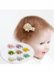 Fabric Fashion Cute Shell Pearl Golden Lace Girls Baby Seaside Travel Hairpin