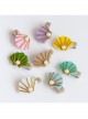 Fabric Fashion Cute Shell Pearl Golden Lace Girls Baby Seaside Travel Hairpin