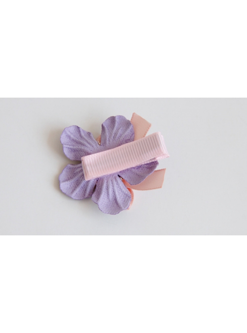 Pearl Pink Bow Purple Flower Lady Princess Fashion Cute Baby Little Girl Hairpin