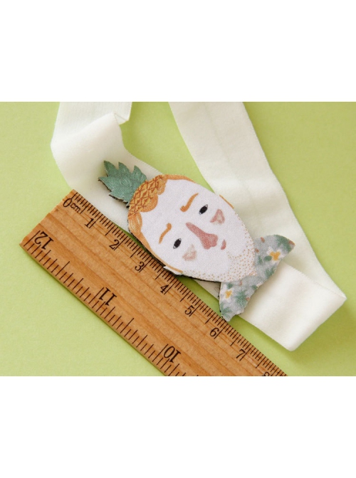 Cartoon Pineapple Head Portrait Fashion Cute Personality Baby Girl Elastic Hair Band