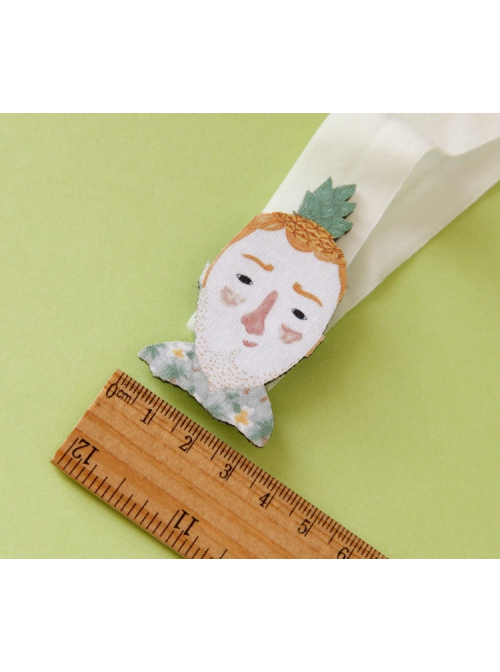 Cartoon Pineapple Head Portrait Fashion Cute Personality Baby Girl Elastic Hair Band