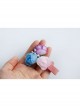 Handmade Fashion Cute Baby Colored Flowers Girls Pink Duckbill Hairpin