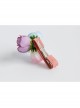 Handmade Fashion Cute Baby Colored Flowers Girls Pink Duckbill Hairpin