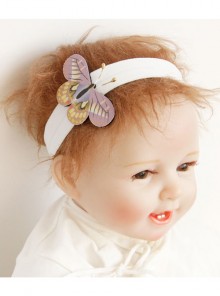 Fashion Cute Color Butterfly Baby Girl Stretch Children'S Day Birthday Hairband
