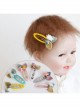 Cute Fashion Elegant Colored Leaves Flowers Children Little Girls Baby Hairpin