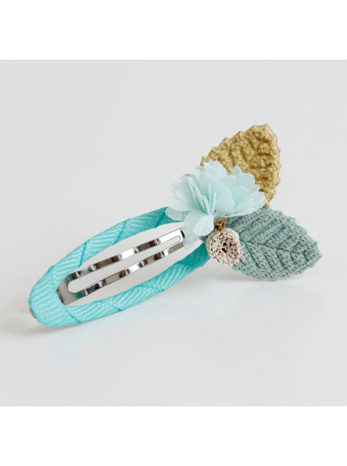 Cute Fashion Elegant Colored Leaves Flowers Children Little Girls Baby Hairpin