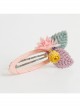 Cute Fashion Elegant Colored Leaves Flowers Children Little Girls Baby Hairpin