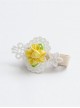 Fashion Cute White Lace Yellow Flowers Baby Popular Girl Child Hairpin