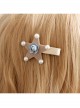 Parent-child Birthday Holidays Cute Fashion Artificial Pearls Coffee Stars Blue Flowers Girls Baby Hairpins