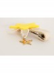 Cute Fashion Yellow Star White Lace Child Female Baby Hairpin