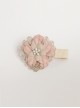 Golden Lace Fashion Cute Love Pink Flower Lady Parent-Child Girl Baby Hairpin