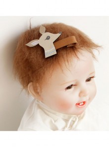 Coffee Color Christmas Deer Cute Fashion Baby Girl Cartoon Creative Holiday Duckbill Hairpin
