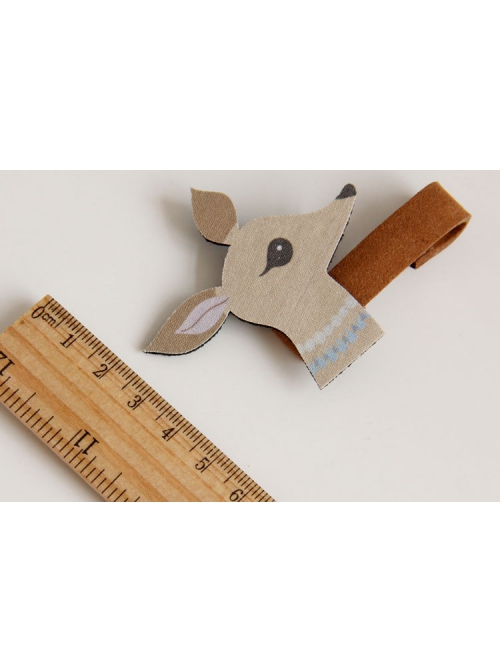 Coffee Color Christmas Deer Cute Fashion Baby Girl Cartoon Creative Holiday Duckbill Hairpin